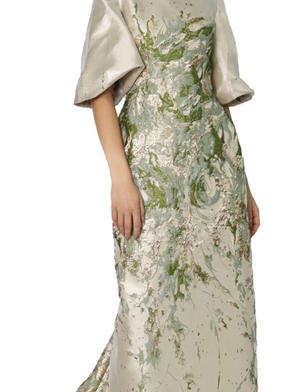 Rene Ruiz Brocade Gown